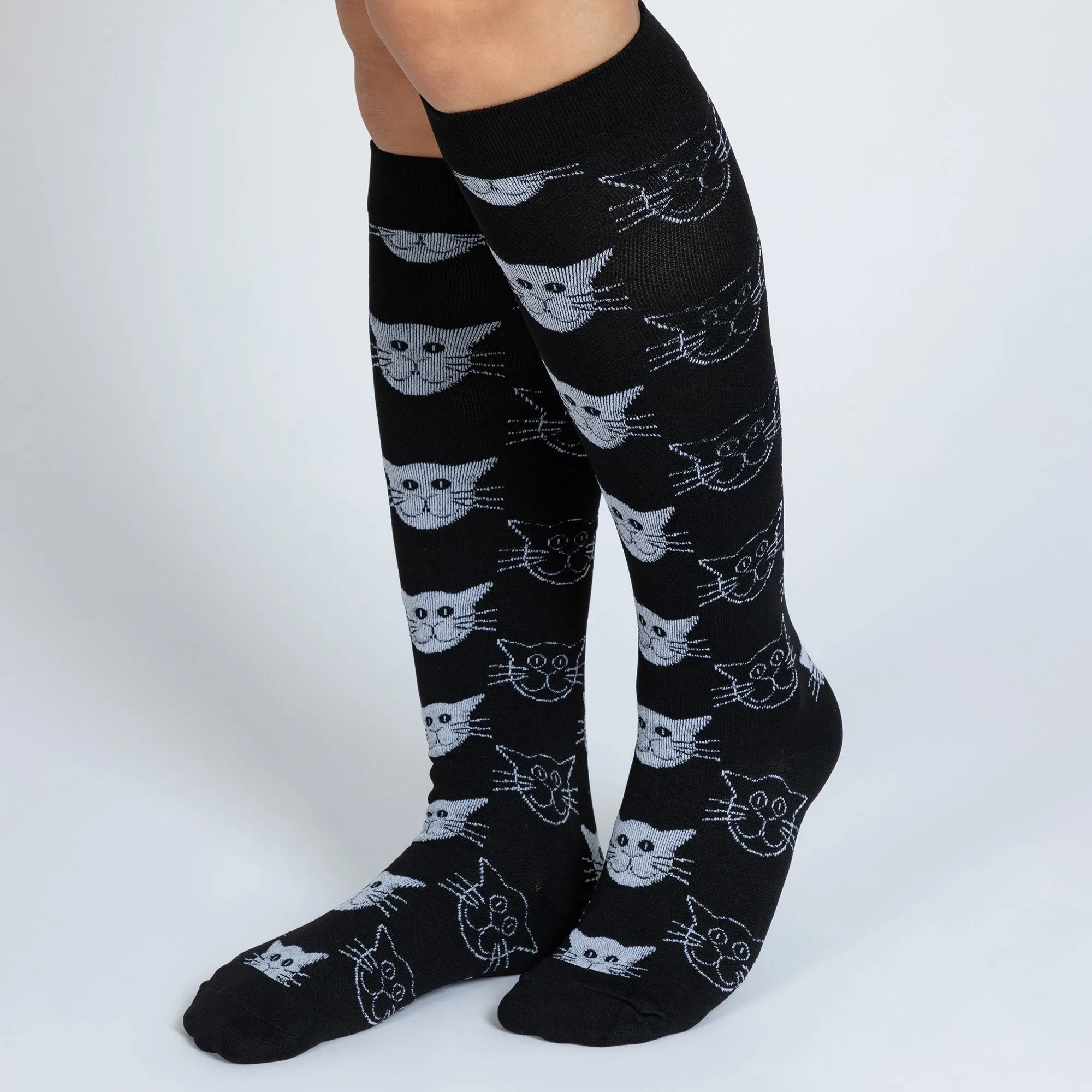 Fun Print No Slip Moderate Compression Socks