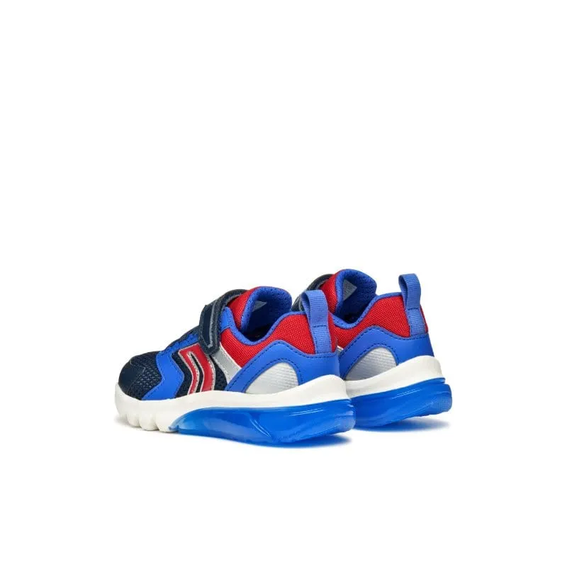 Geox Junior Blue Ciberdron Boys Shoes With Lights J45LBC