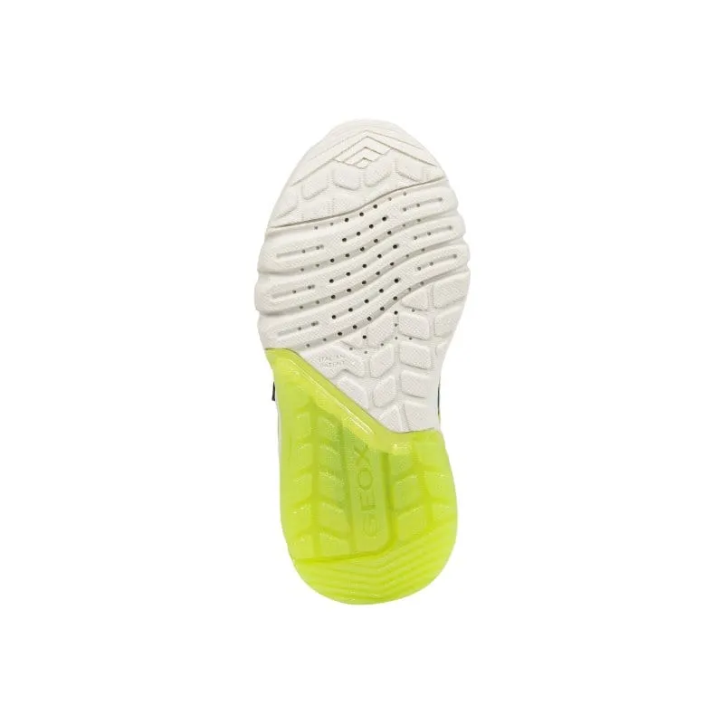 Geox Junior Green Ciberdron Boys Shoes With Lights J45LBC