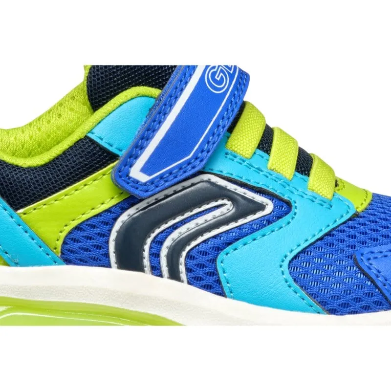 Geox Junior Green Ciberdron Boys Shoes With Lights J45LBC