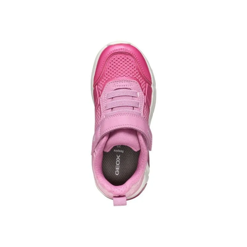 Geox Junior Pink Fadinlight Girl Shoes With Lights J46M4C