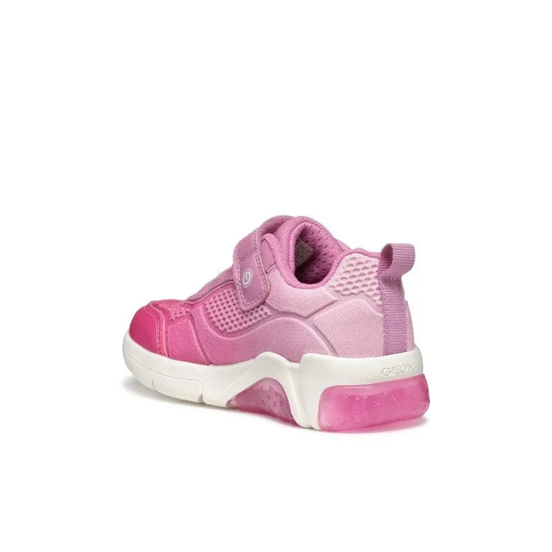 Geox Junior Pink Fadinlight Girl Shoes With Lights J46M4C