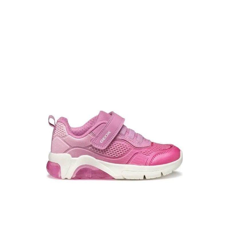 Geox Junior Pink Fadinlight Girl Shoes With Lights J46M4C