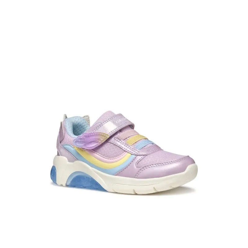 Geox Junior Purple Fadinlight Girl Shoes With Lights J55M4A