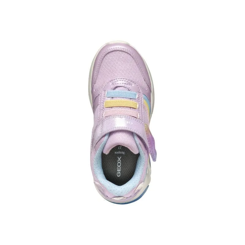 Geox Junior Purple Fadinlight Girl Shoes With Lights J55M4A