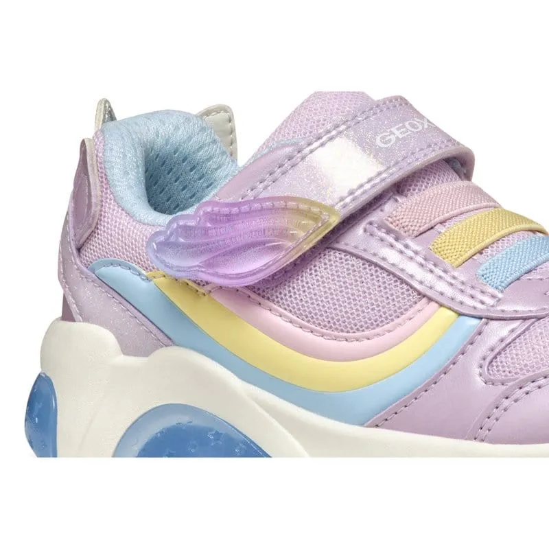 Geox Junior Purple Fadinlight Girl Shoes With Lights J55M4A