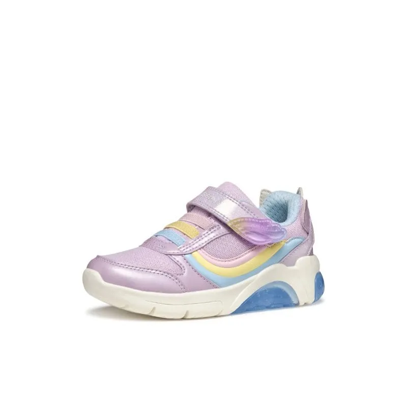 Geox Junior Purple Fadinlight Girl Shoes With Lights J55M4A
