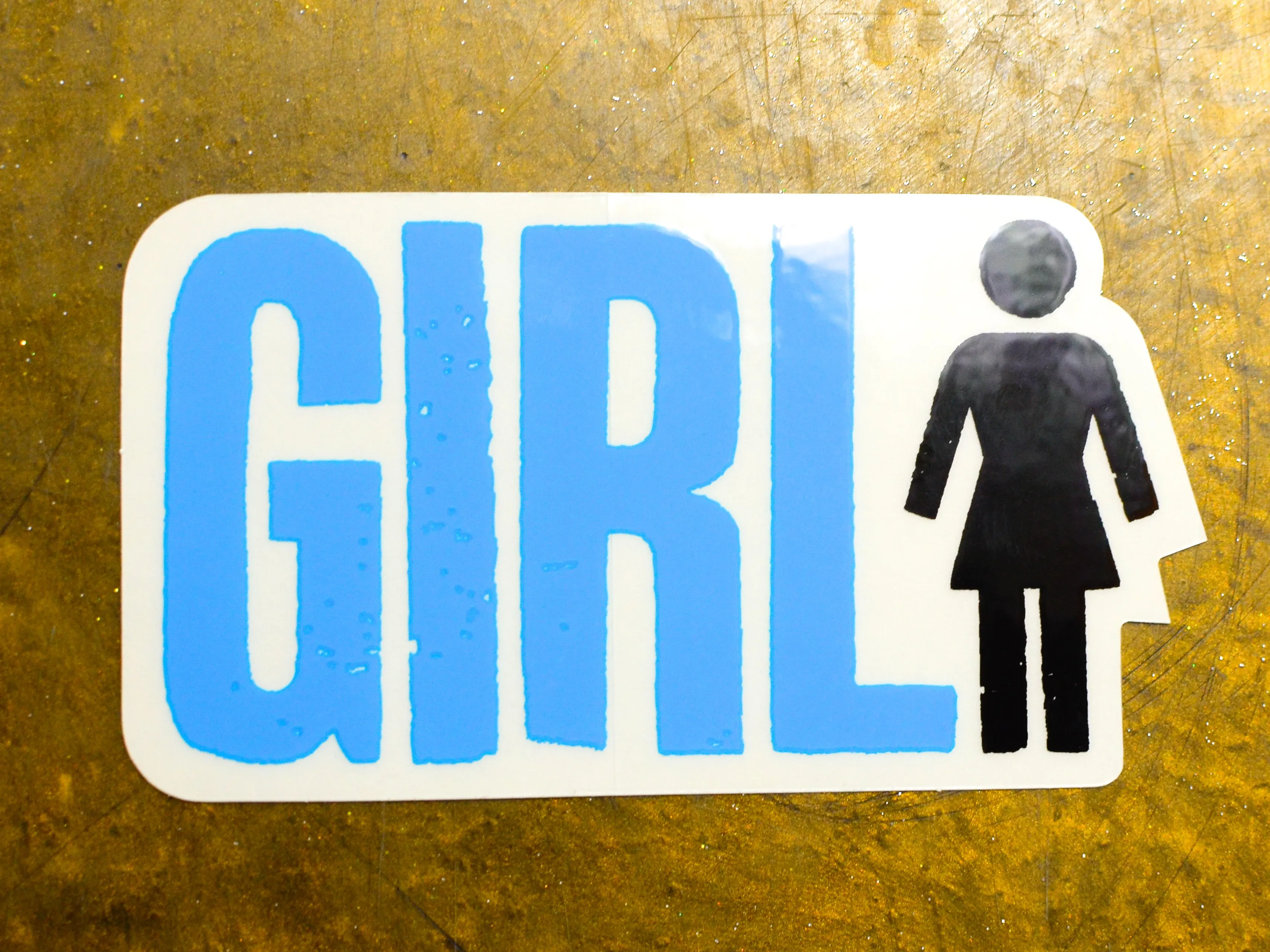 Girl Bold Sticker - Multi