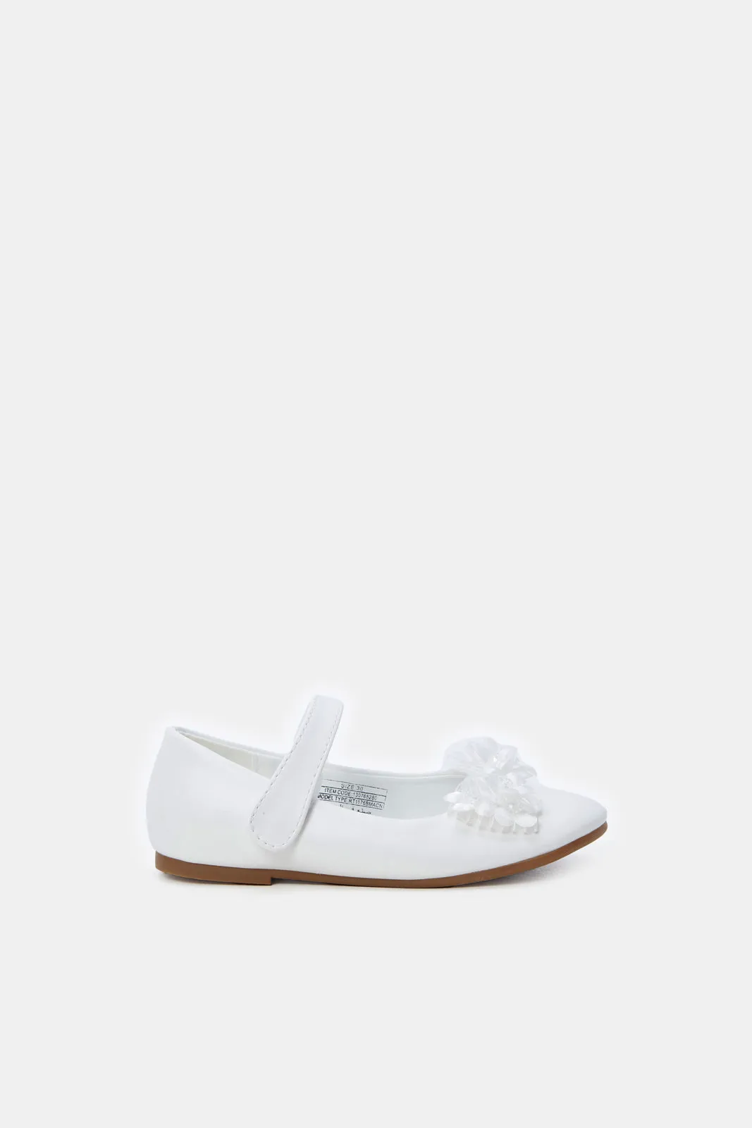 Girls White Bow Ballerina