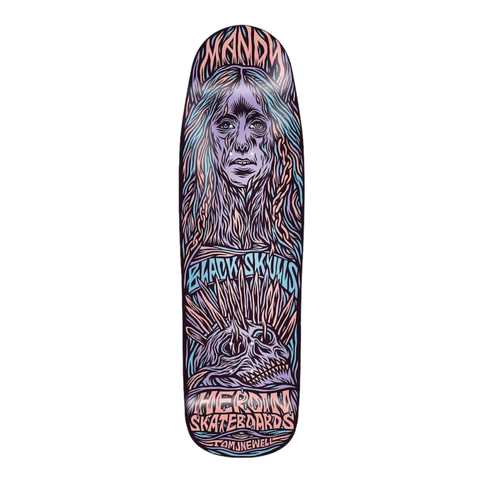Heroin Skateboards Mandy X Newell Deck 9.25"