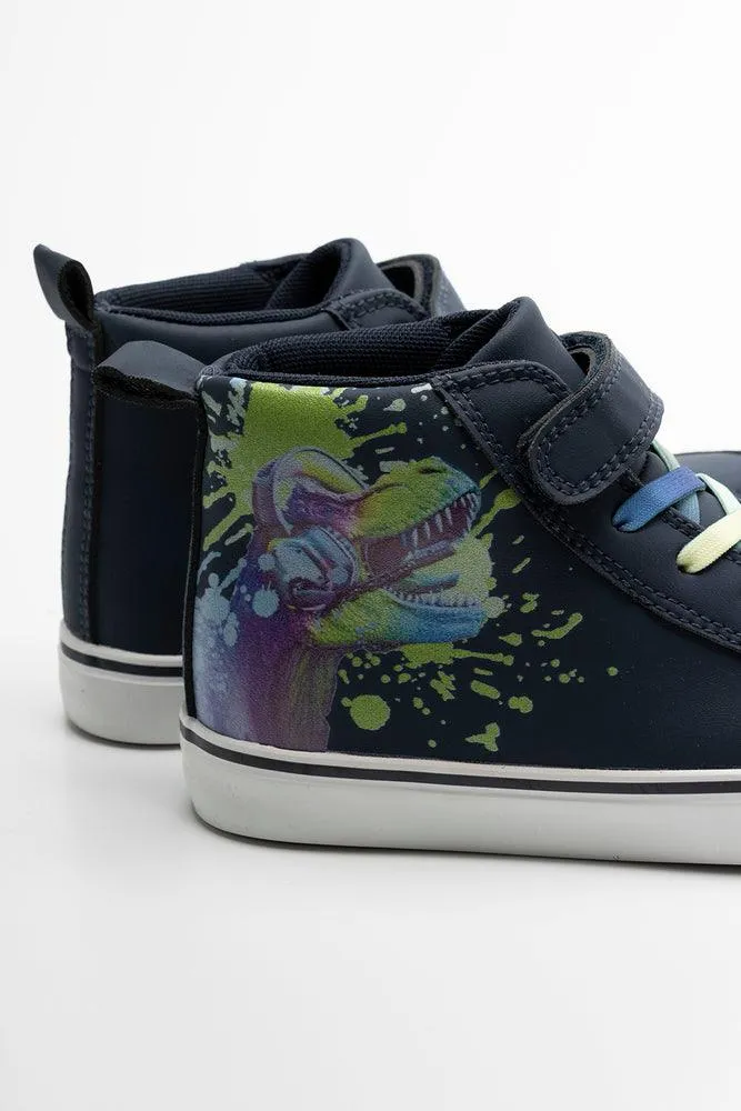 High Top Sneaker Navy