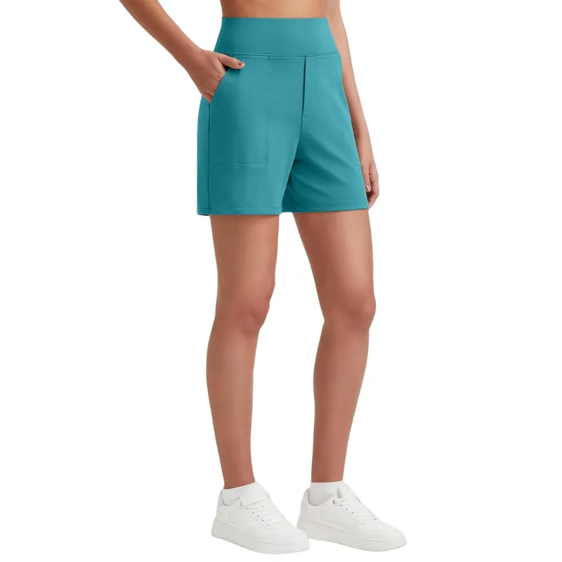 High Waisted Bermuda Shorts – Stretch Fit and Multi-Purpose Design
