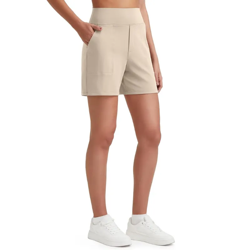 High Waisted Bermuda Shorts – Stretch Fit and Multi-Purpose Design