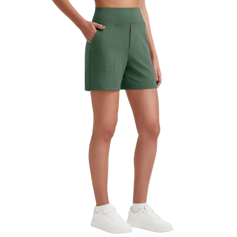 High Waisted Bermuda Shorts – Stretch Fit and Multi-Purpose Design