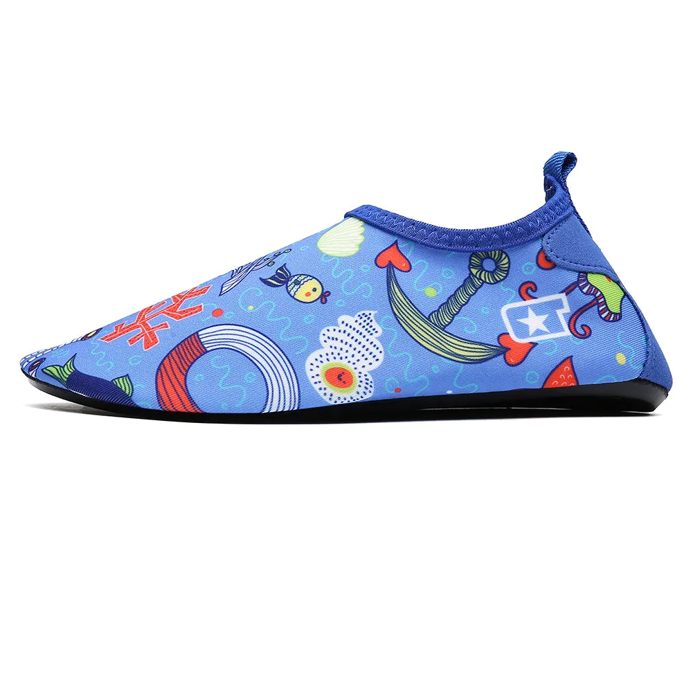 Kids Boys and Girls Summer Athletic Water Shoes Aqua Socks for Beach Swimming Pool
