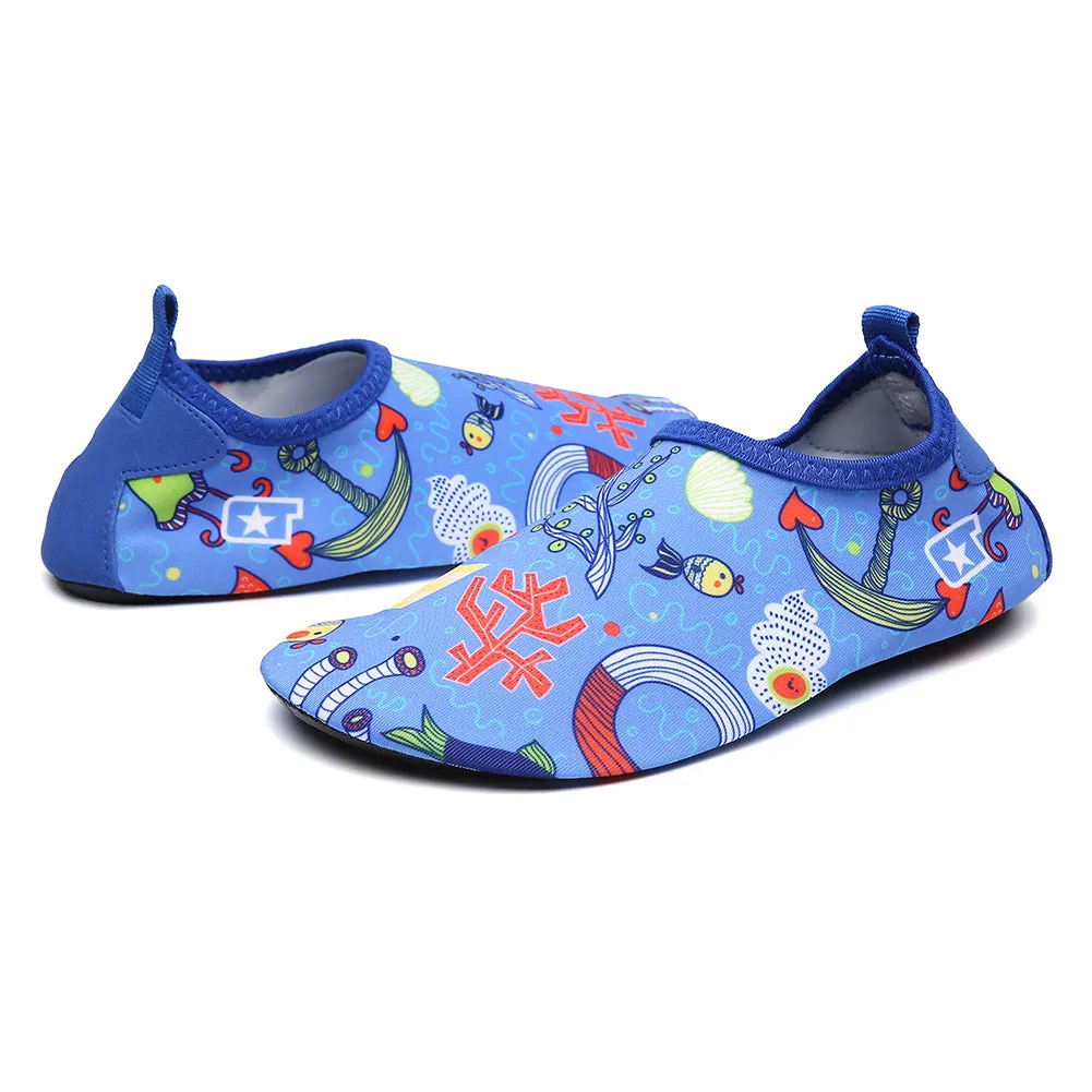 Kids Boys and Girls Summer Athletic Water Shoes Aqua Socks for Beach Swimming Pool