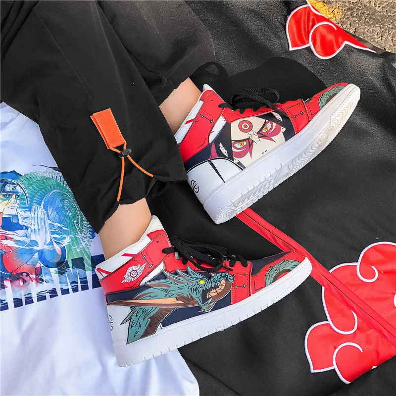 Limited Graffiti Dragon Sports High Top Street Sneakers