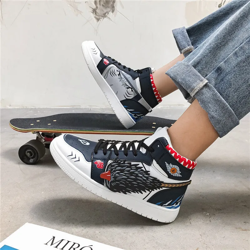 Limited Graffiti Dragon Sports High Top Street Sneakers