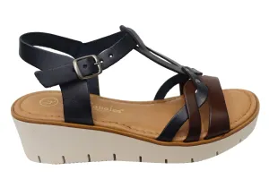 Lola Canales Terese Womens Comfortable Leather Sandals Made In Spain