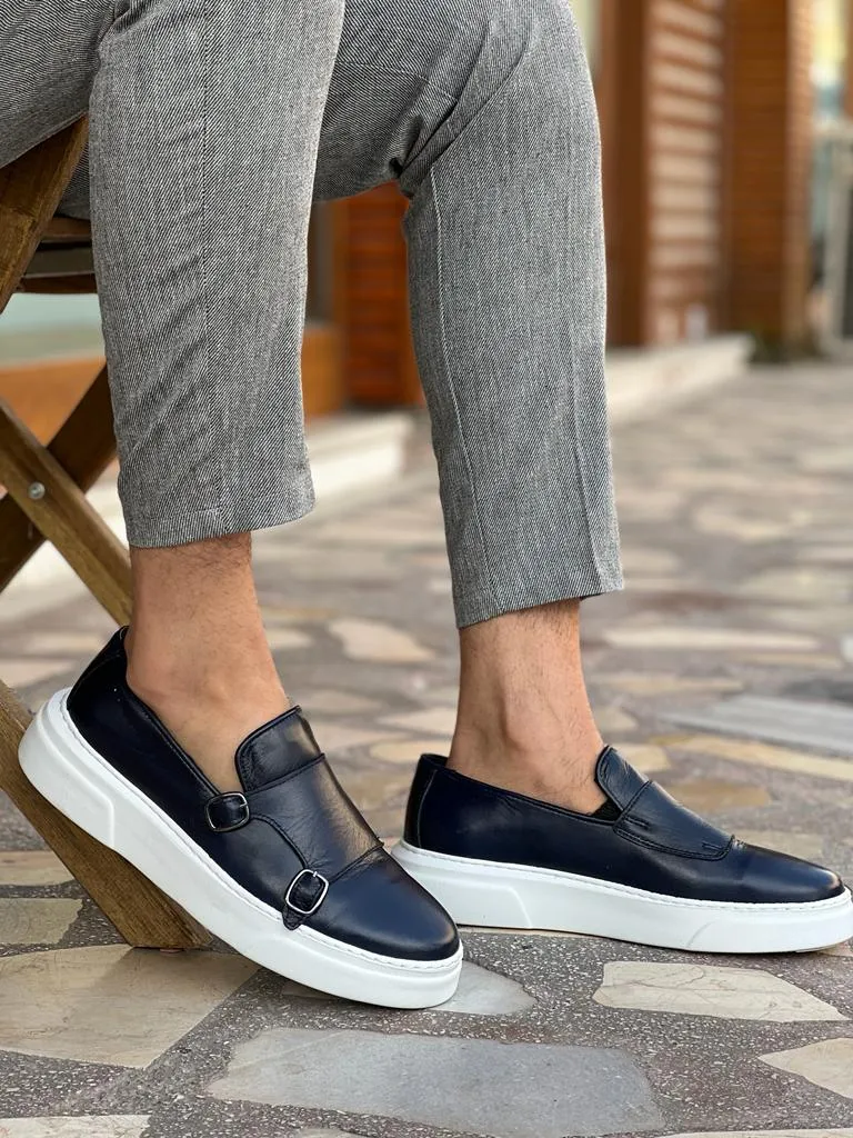 Lyon Navy Blue Casual Shoes