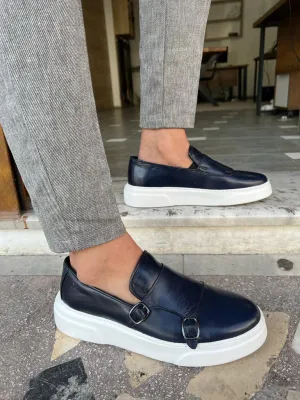 Lyon Navy Blue Casual Shoes