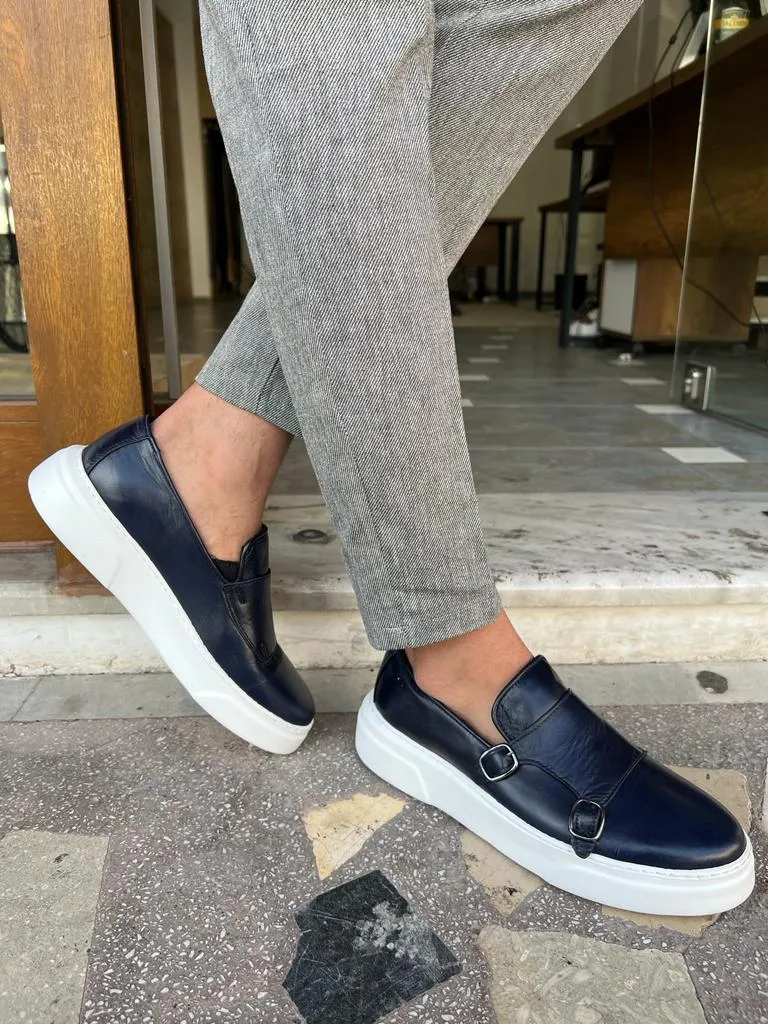 Lyon Navy Blue Casual Shoes