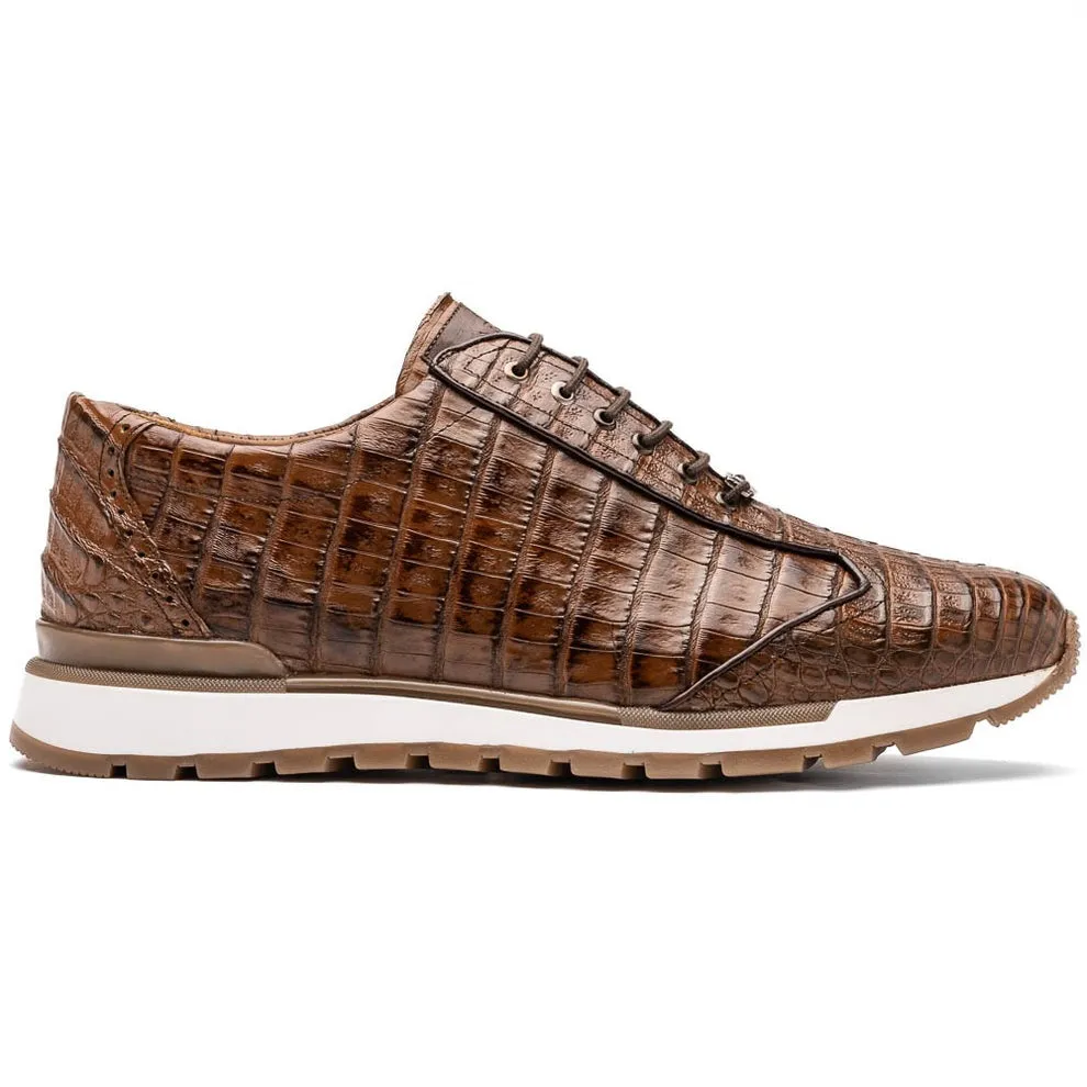 Marco Di Milano Alonzo Men's Shoes Genuine Caiman Crocodile Casual Sneakers (MDM1165)