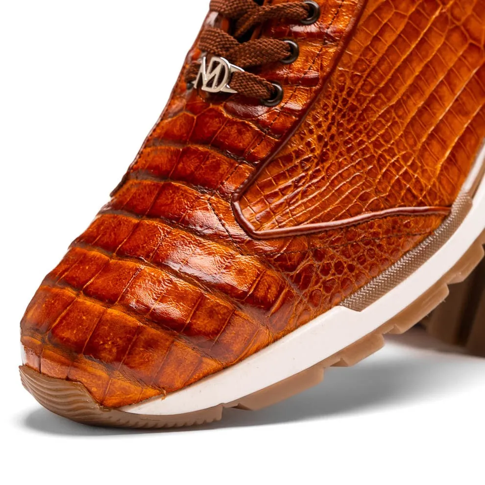 Marco Di Milano Alonzo Men's Shoes Genuine Caiman Crocodile Casual Sneakers (MDM1165)