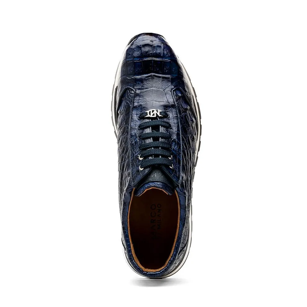 Marco Di Milano Alonzo Men's Shoes Genuine Caiman Crocodile Casual Sneakers (MDM1165)