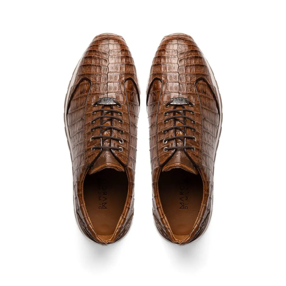 Marco Di Milano Alonzo Men's Shoes Genuine Caiman Crocodile Casual Sneakers (MDM1165)