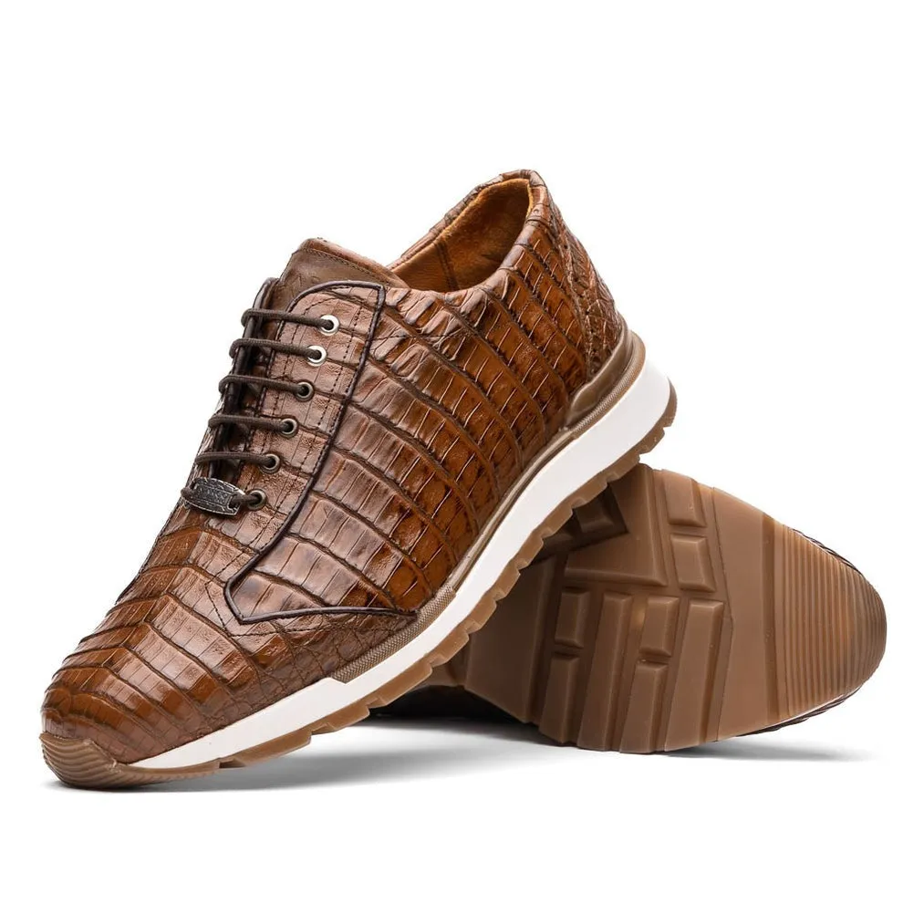 Marco Di Milano Alonzo Men's Shoes Genuine Caiman Crocodile Casual Sneakers (MDM1165)