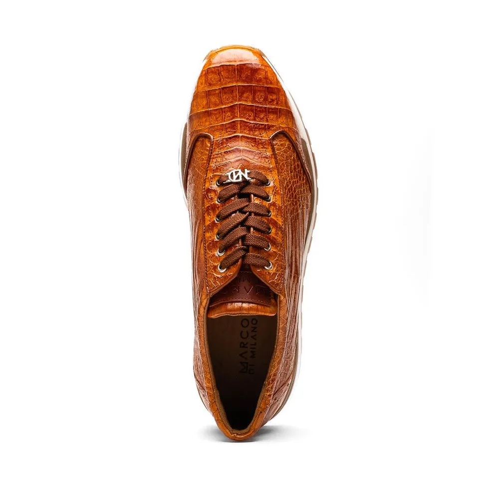 Marco Di Milano Alonzo Men's Shoes Genuine Caiman Crocodile Casual Sneakers (MDM1165)