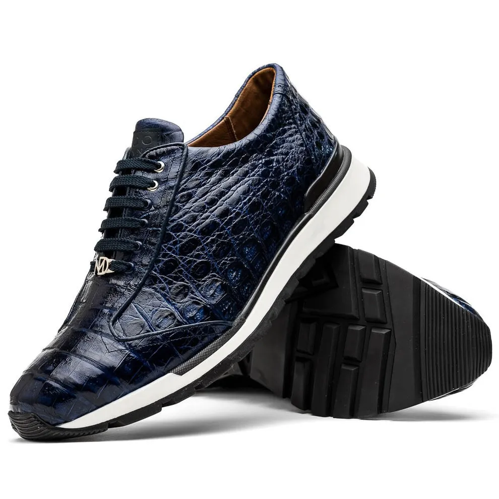 Marco Di Milano Alonzo Men's Shoes Genuine Caiman Crocodile Casual Sneakers (MDM1165)