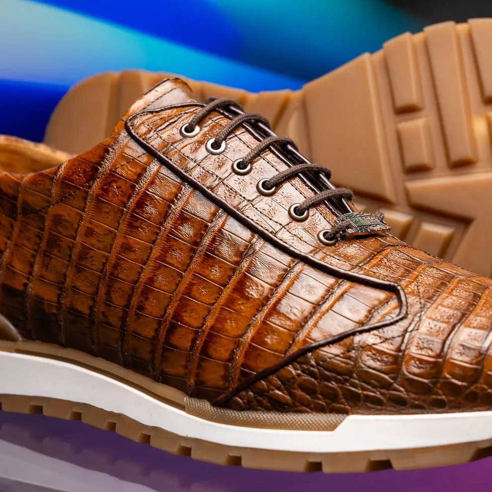 Marco Di Milano Alonzo Men's Shoes Genuine Caiman Crocodile Casual Sneakers (MDM1165)