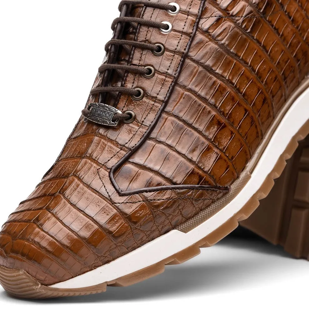 Marco Di Milano Alonzo Men's Shoes Genuine Caiman Crocodile Casual Sneakers (MDM1165)