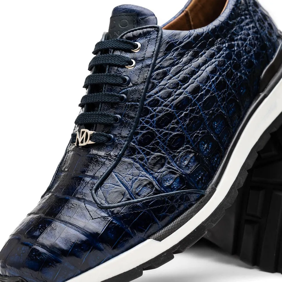 Marco Di Milano Alonzo Men's Shoes Genuine Caiman Crocodile Casual Sneakers (MDM1165)