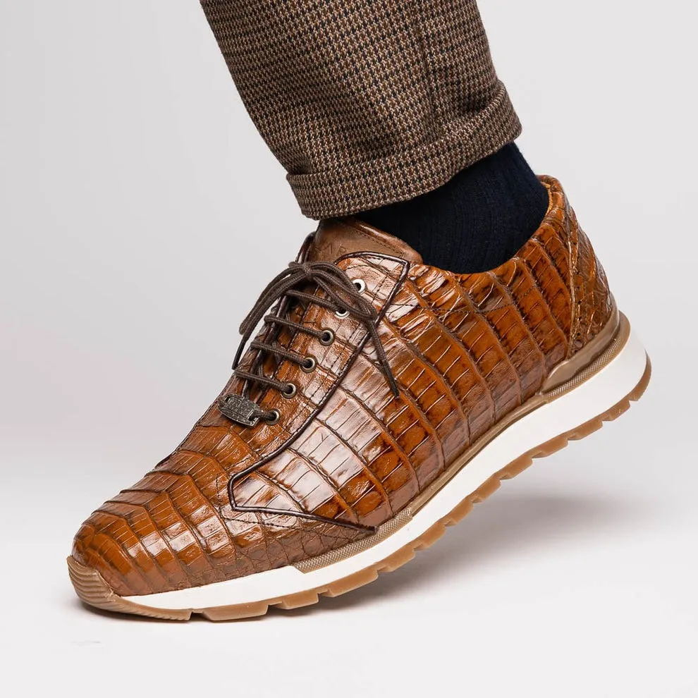 Marco Di Milano Alonzo Men's Shoes Genuine Caiman Crocodile Casual Sneakers (MDM1165)