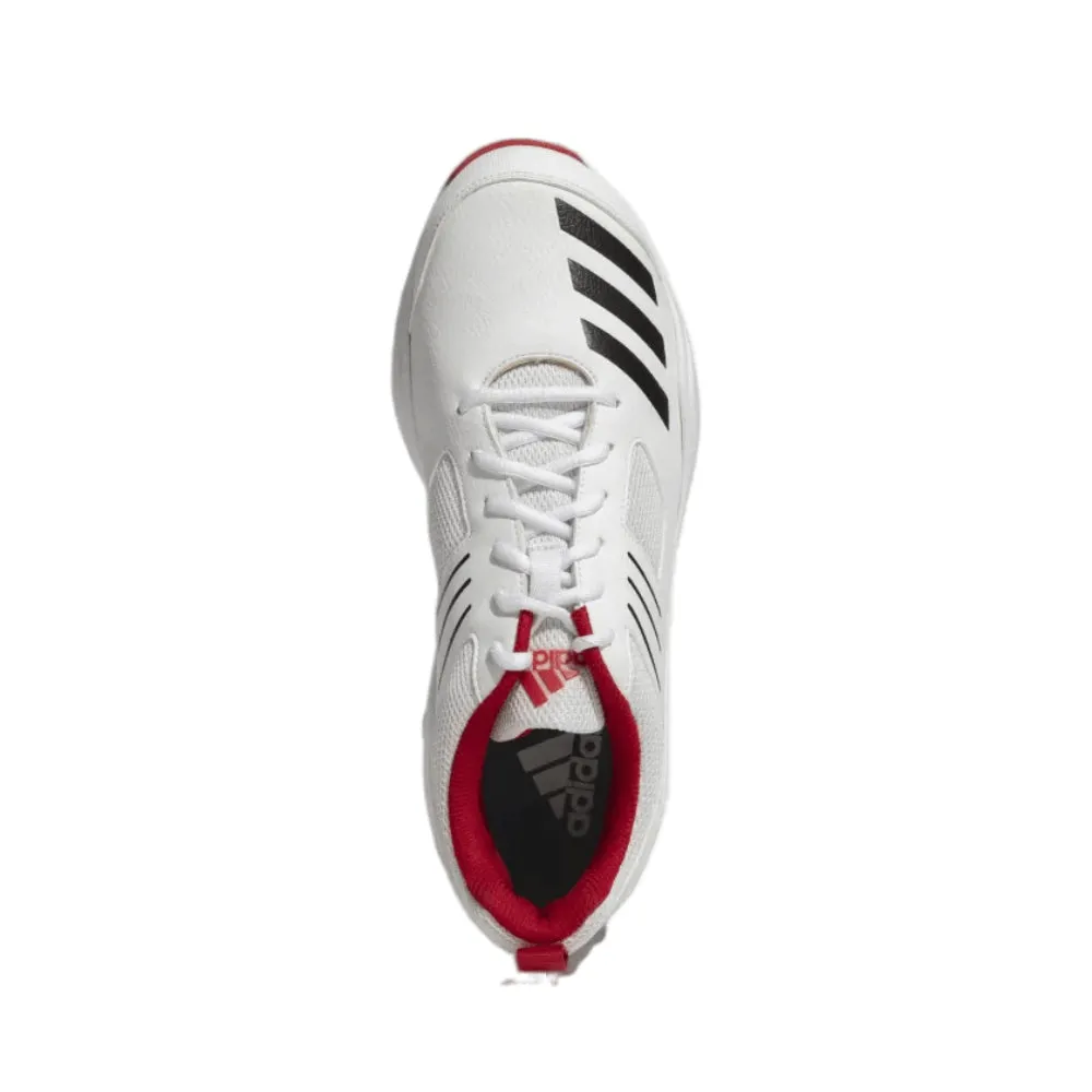 Men's Crihase Cricket Shoe (White/Black/Scarle)