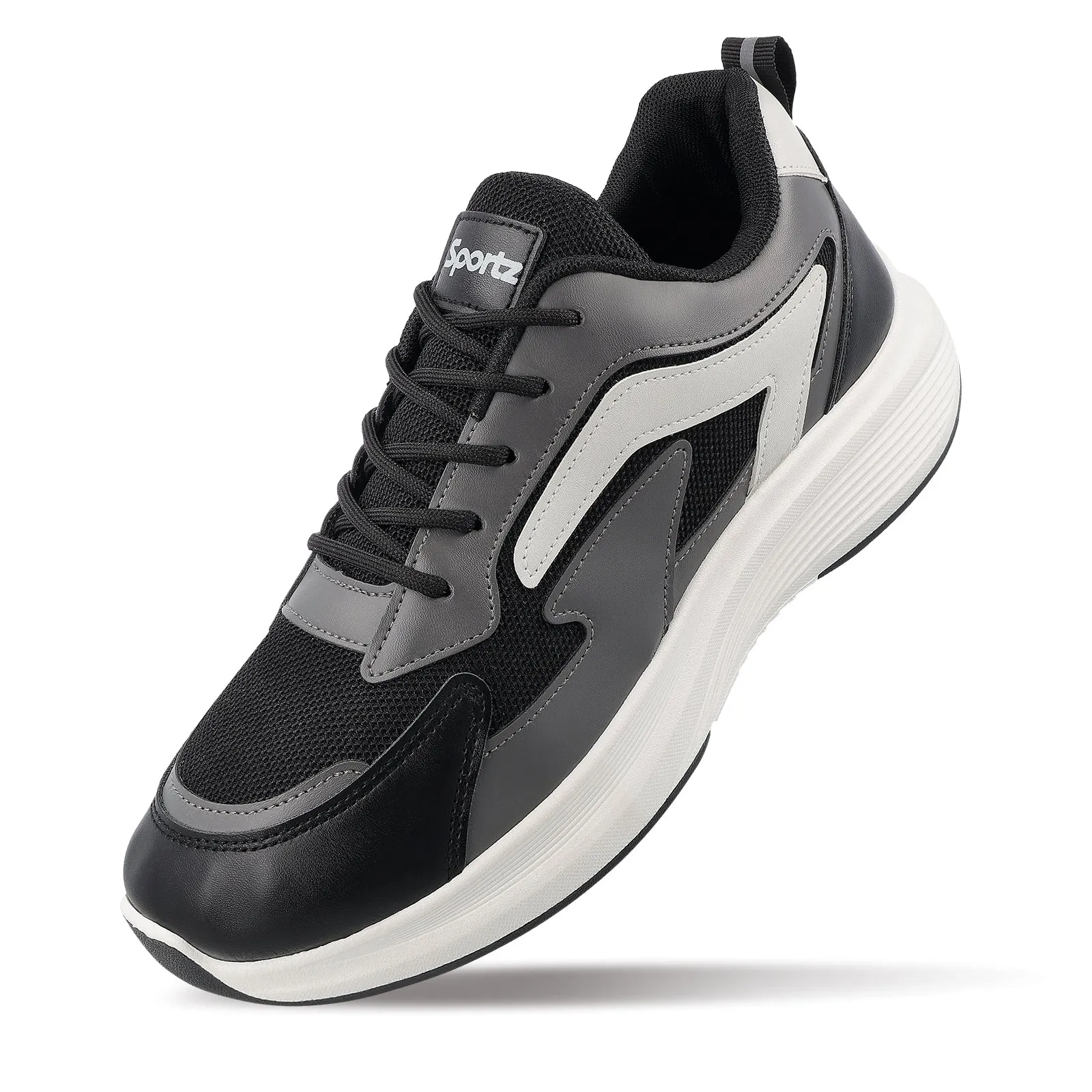 Men's Lace-up Walking Shoe - WS9129 Black Grey