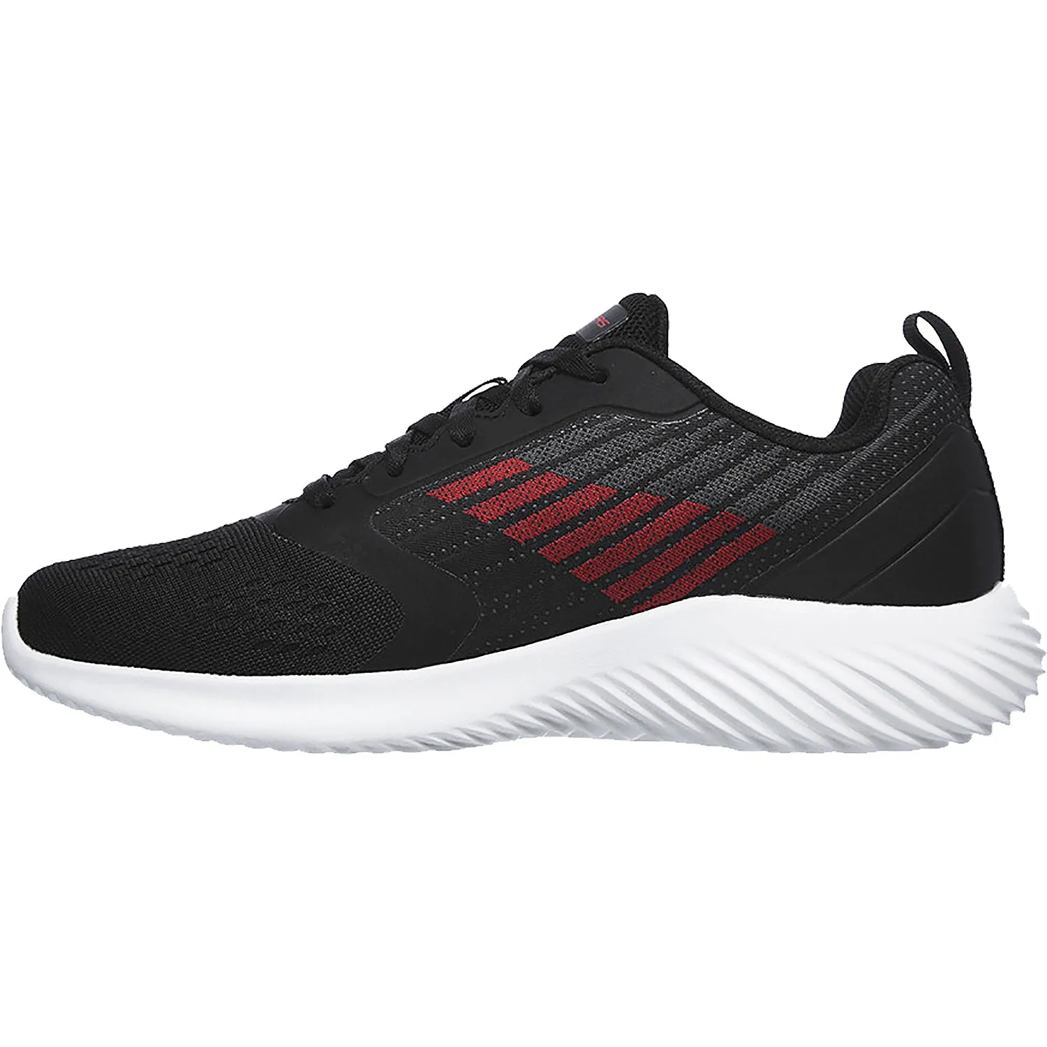 Men's Skechers Bounder Verkona Black Knit Fabric