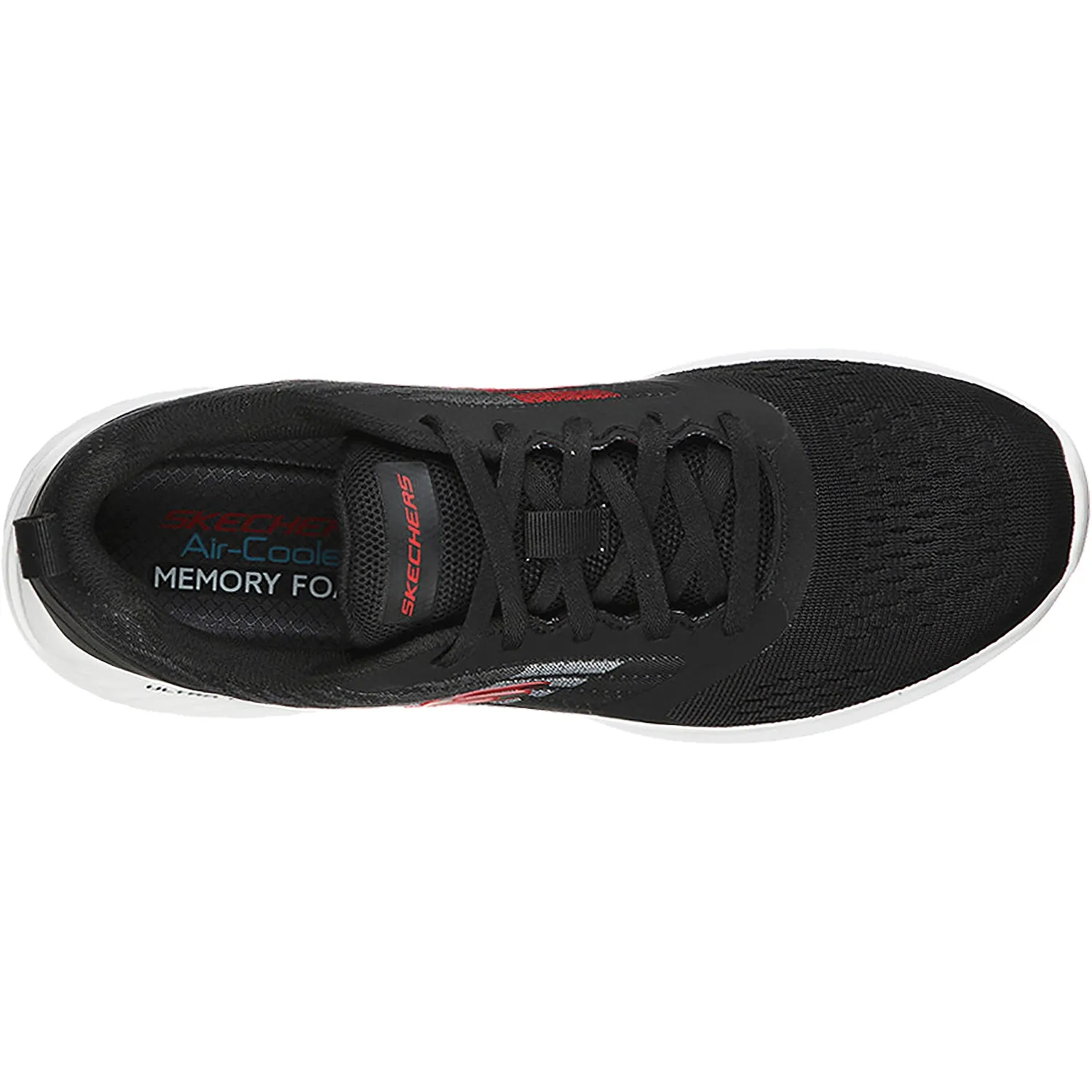 Men's Skechers Bounder Verkona Black Knit Fabric