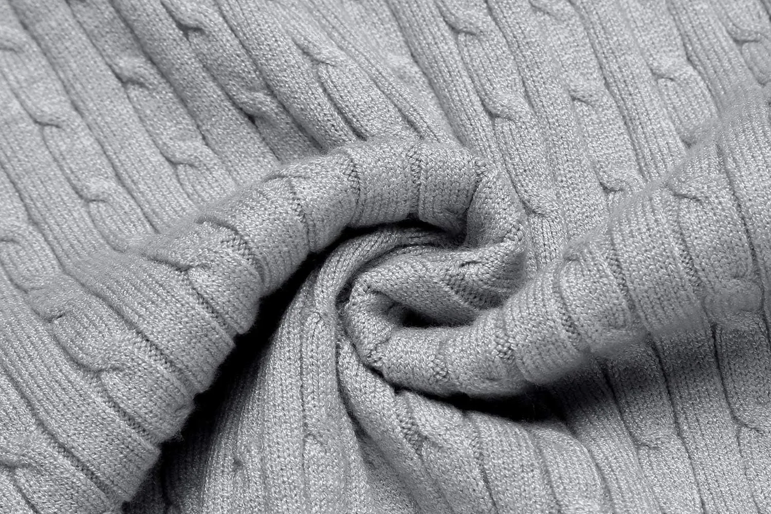 Mens Slim Fit Turtleneck Sweater Cable Knit Thermal Pullover Sweater