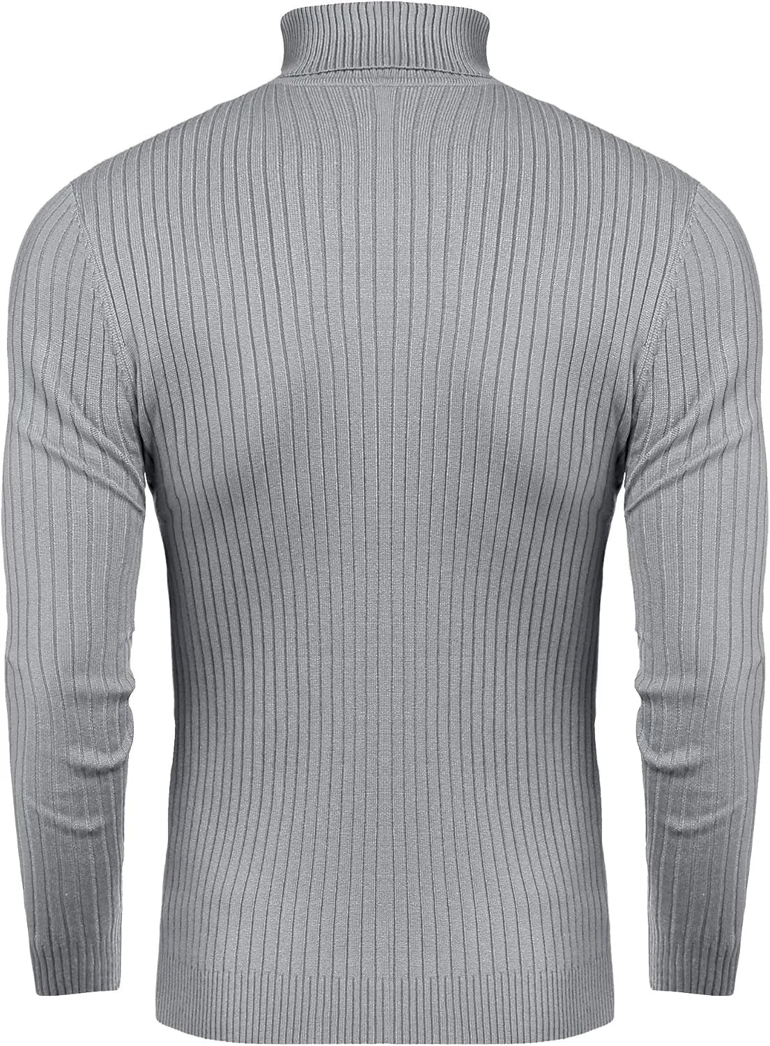 Mens Slim Fit Turtleneck Sweater Cable Knit Thermal Pullover Sweater
