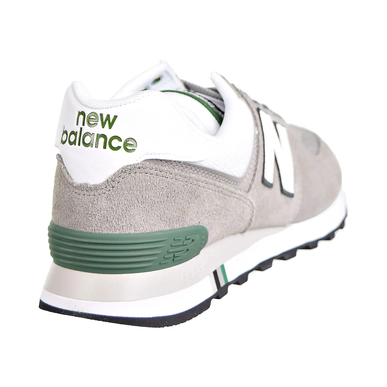New Balance 574 Men's Shoes Grey/White/Dark Green