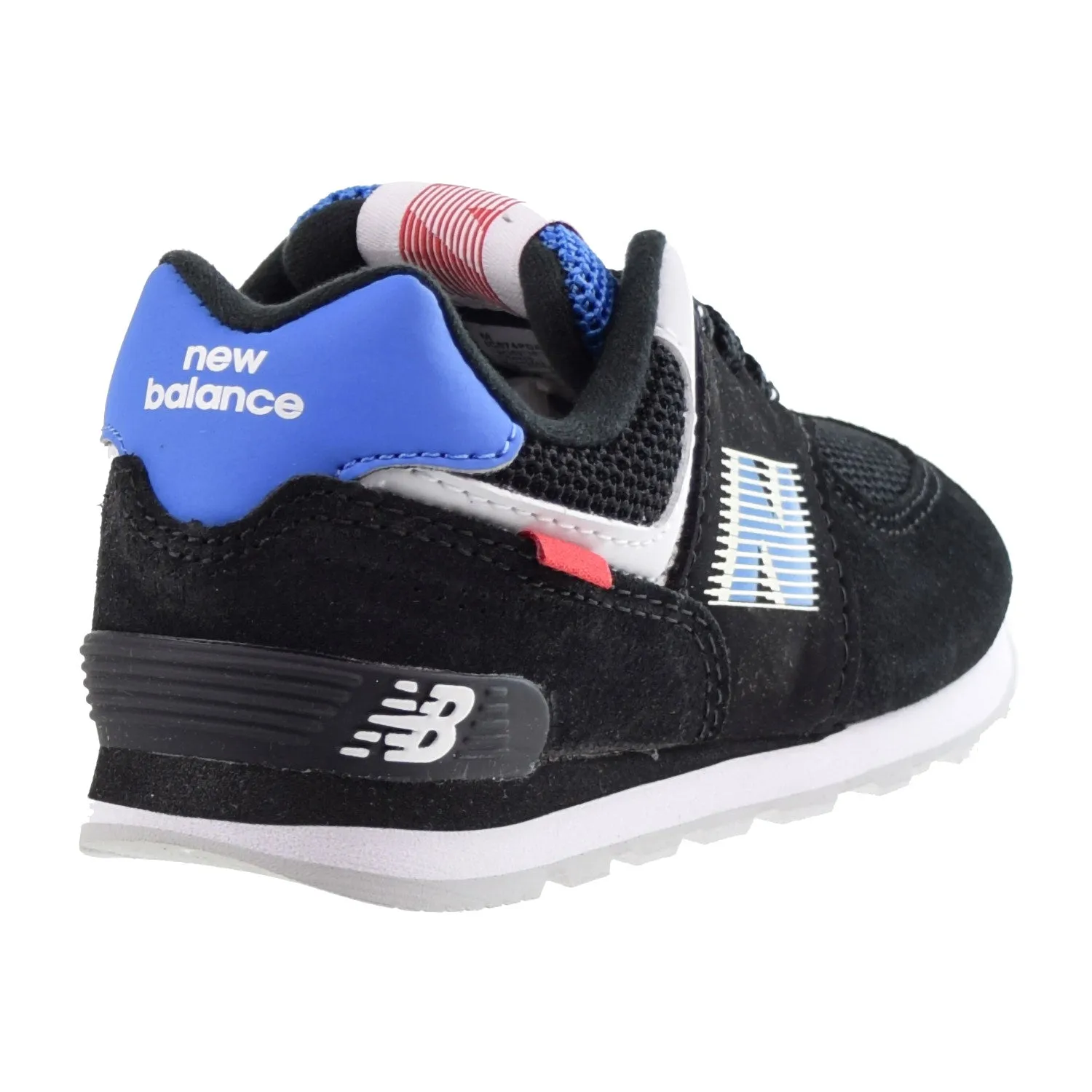 New Balance 574 Speed Toddlers Shoes Black-Cobalt