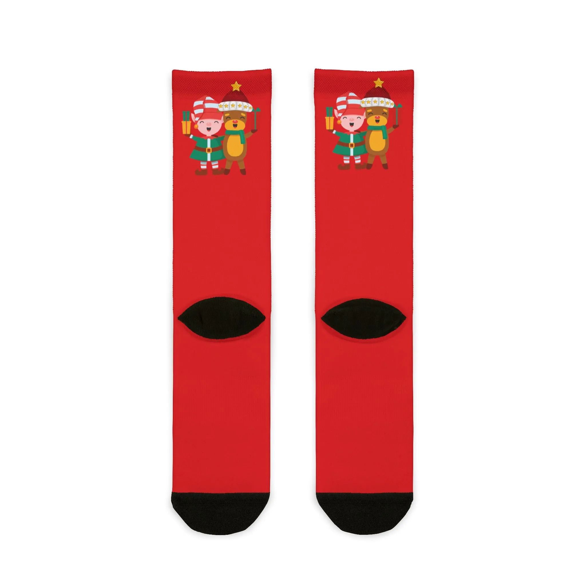 New Year Sublimation Crew Socks