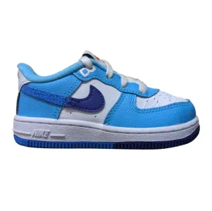 Nike DX2165-100 Baby Boy’s Force 1 LV8 2 Infant/Toddler Sneakers – White/Light Photo Blue