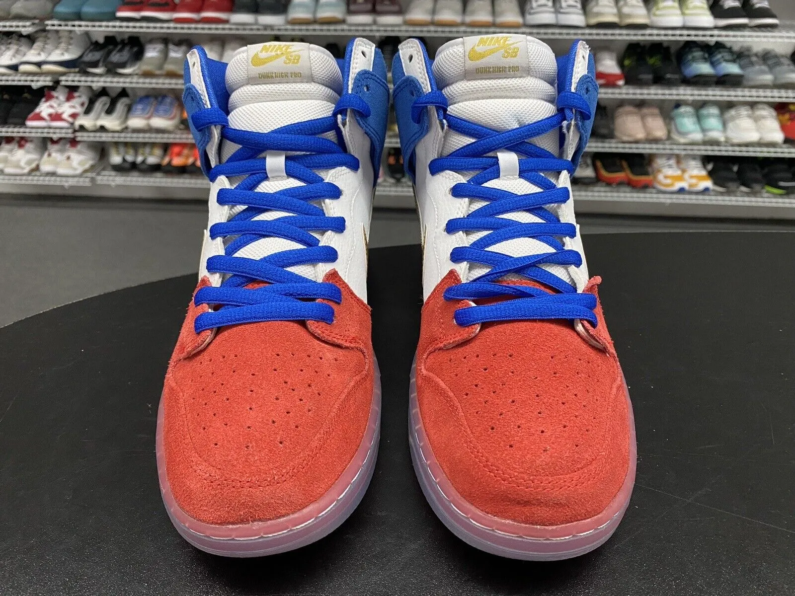 Nike SB Dunk High Tricolor (USA) Red White Blue 313171-674 Men's Size 12