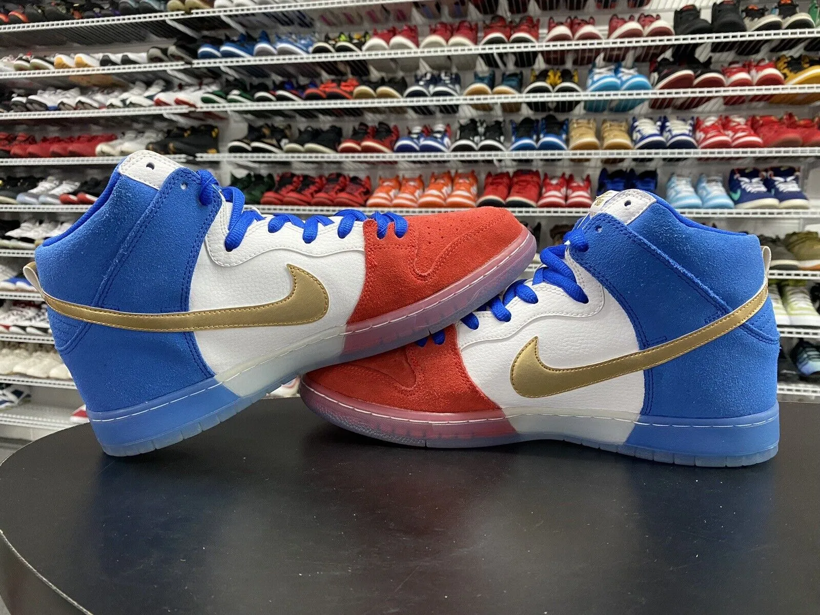 Nike SB Dunk High Tricolor (USA) Red White Blue 313171-674 Men's Size 12