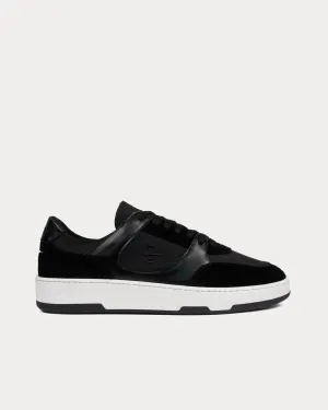 Noirmont Suede & Leather Black Low Top Sneakers